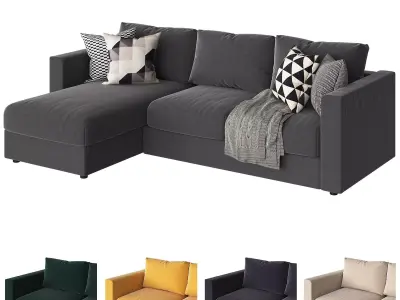 Vimle sectional sofa ikea 3D model
