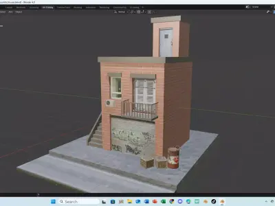House Low-poly 3D model