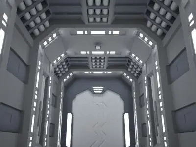 SciFi Corridor A 3D model