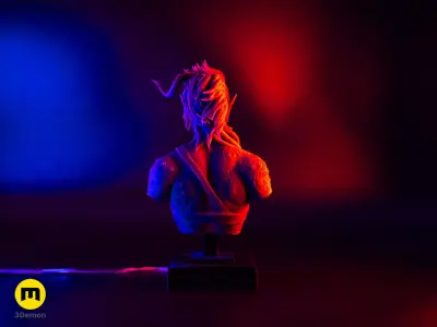 Karlach Bust - Baldurs Gate 3D print model