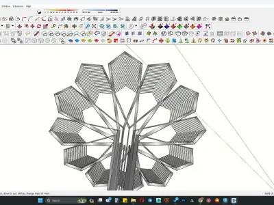 Shading pargola 3d model 3D model