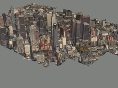 Los Angeles City Zone Building 3D model