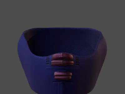 Gas mask helmet 3d model scifi Low-poly  Low-poly 3D model 227