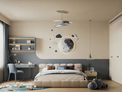    villa interior scenes 3D model shop