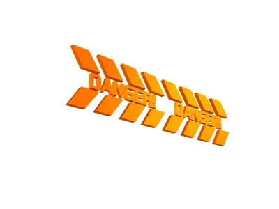 Cyberpunk Future Danger Sign v1 015 Low-poly 3D model