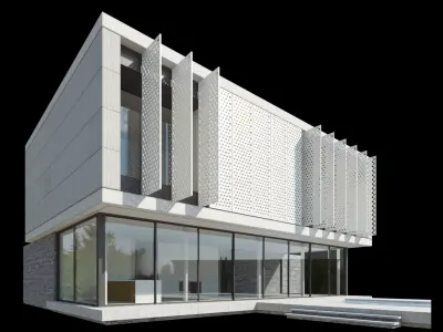 Modern Villa Design 008 3D model