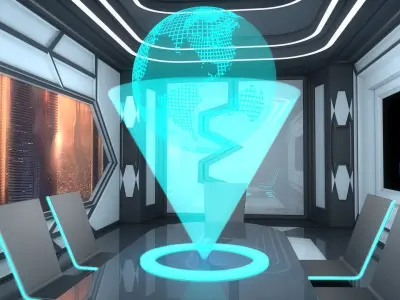 Sci Fi Room 3D model