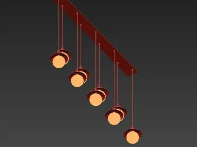 Loft Cone Pendant Reflector 9 Line 3D model