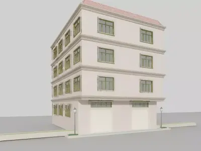 Apartment Building 3D model