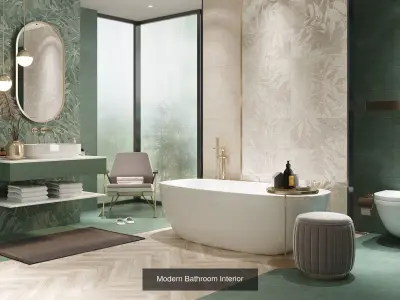 Bathroom Interiors Collections 3D Model Pack