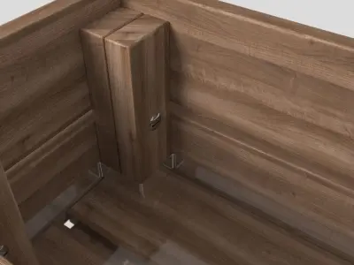 Stjarnanis flower box 3D model 3D model