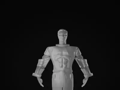 Yuri Gagarin Statue Monument 3D model