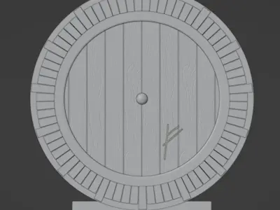 Hobbit door 3D print model