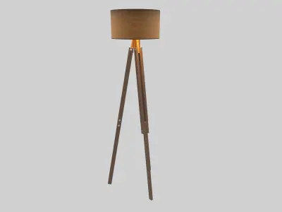 Vintage Floor Lamp 3D model  Low-poly 3D model