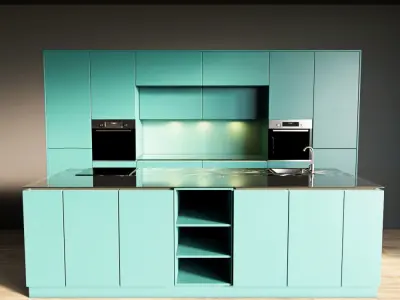 87-Kitchen3 matte 8 3D model