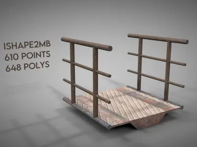 Modular Railway Overpass v4 3D model