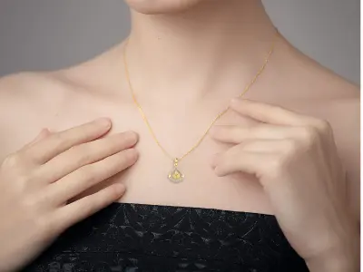 Ring Earrings Pendant Combo 3D print model