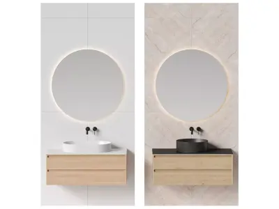 Bathroom set 41 3D model purchase