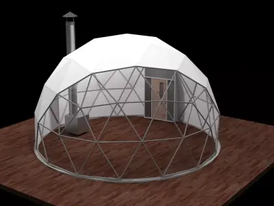 Glamping Dome 3D model