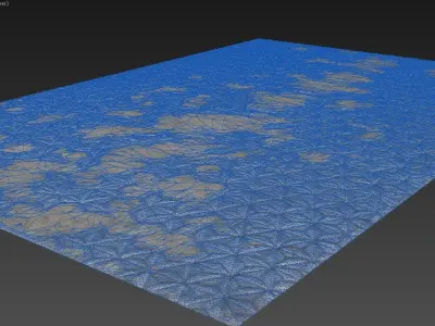 Carpet rug with pattern 3D model