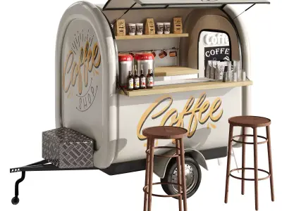 Coffee truck 2 3D model
