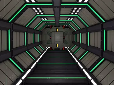 Sci Fi Interior  3D model