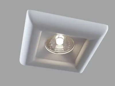 Downlight Gyps Modern DL007-1-01-W Maytoni Technical Free 3D model
