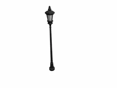 old lamp  Low-poly 3D model