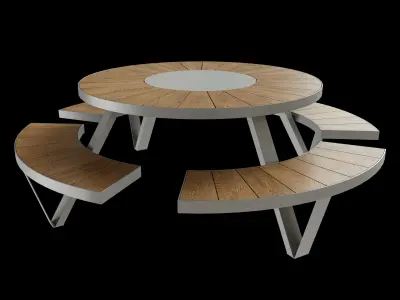 Bench PANTAGRUEL 3D model
