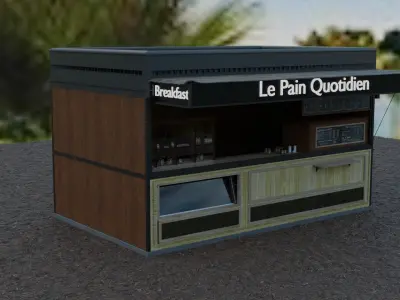 Coffee shop model 3D model