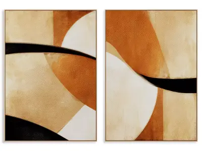 Abstract Painting Frame set 3D model 587