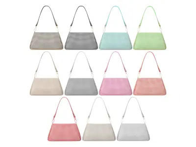 Rhinestone Embellished Handbag Low-poly 3D model