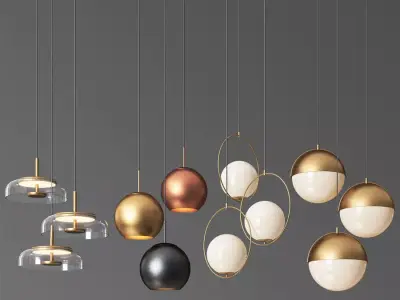 Ceiling Light Collection  3D model purchase