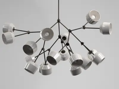 THE FORCHETTE 18 CHANDELIER 3D model