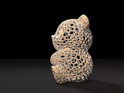 Panda Voronoi 3D print model