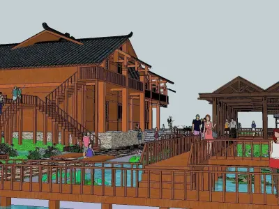 Bed and Breakfast - Chalet 3D model