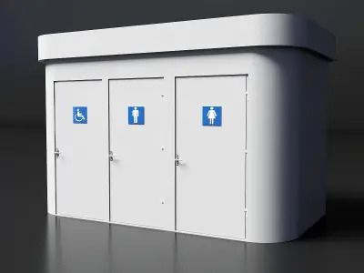 Portable toilet 3D model