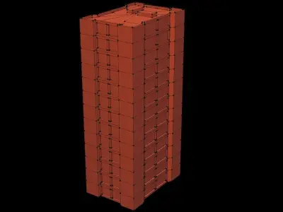 Stylized Building 5 - Mobile Game Asset Free low-poly 3D model