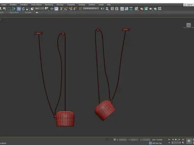 Aim Small LED Pendant Light Low-poly 3D model