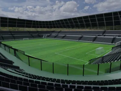 Football Stadium Low-poly 3D model