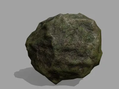 Rock Set Low-poly 3D model