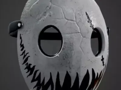 MASK LOW POLY - Game Ready model Low-poly 3D model