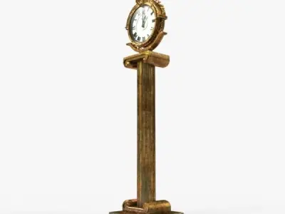 Street Clock 3D model