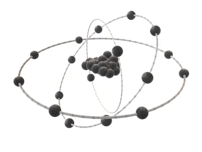 Chlorine Chemical Element v2 001 Low-poly 3D model