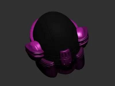 helmet high poly sculpt 3d printable ver 7 3D model 3D model 187