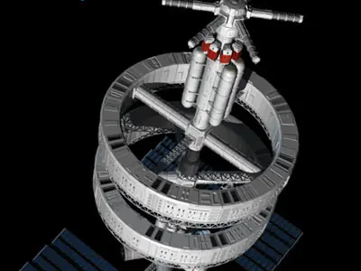 Space station 3D model