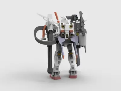 Gundam RX-78 Defender 3D model