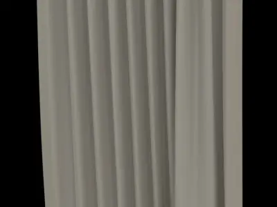 Window Curtain Free low-poly 3D model