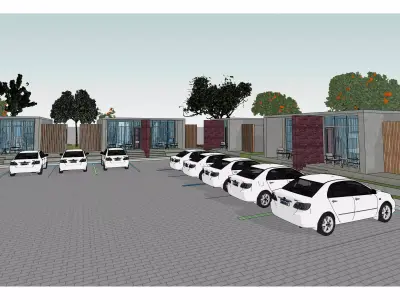  Modern Apartment And  Motel Area Design  3D model