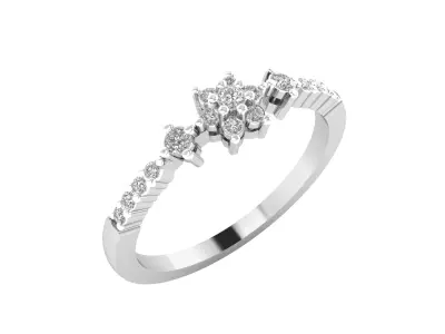 Women Ring  Render 3dm STL OBJ FBX MTLDetails 3D print model shop